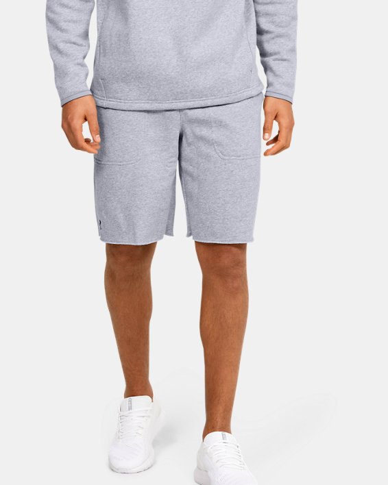 Men's UA Hustle Fleece Shorts, Gray, pdpMainDesktop image number 0